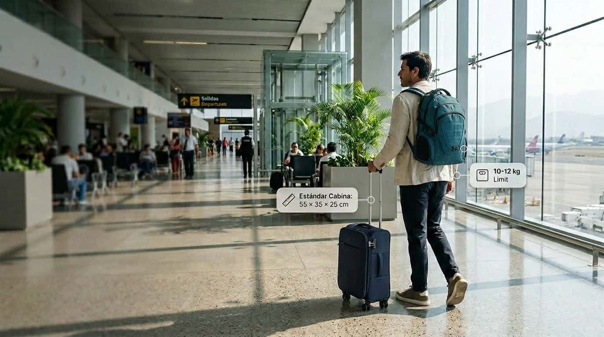 Maleta de cabina (carry on): medidas por aerolínea en Perú y cómo elegirla
