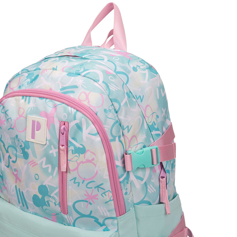 Mochila Blanch Mickey Graffity