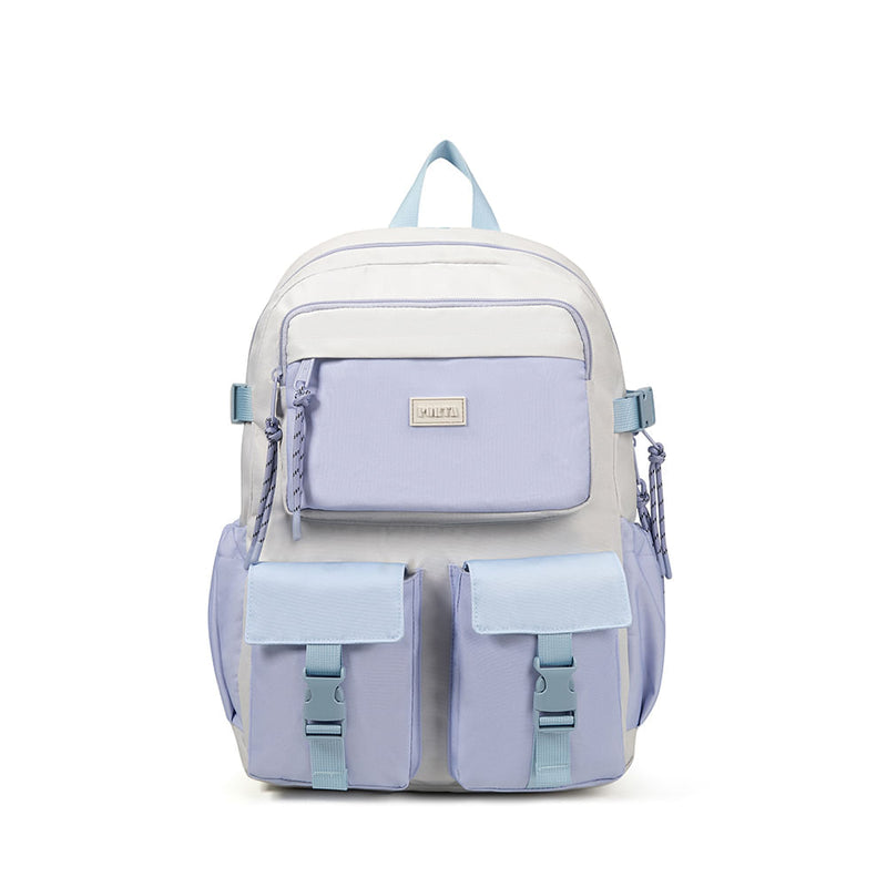 Mochila Ambar Crema/Celeste