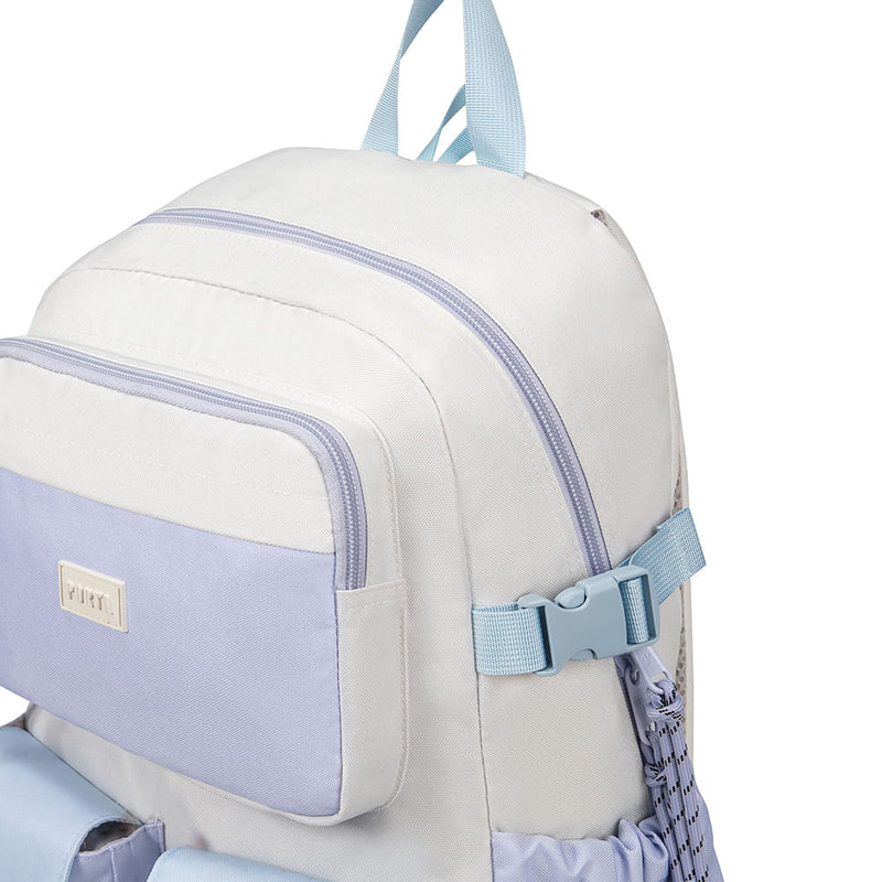 Mochila Ambar Crema/Celeste