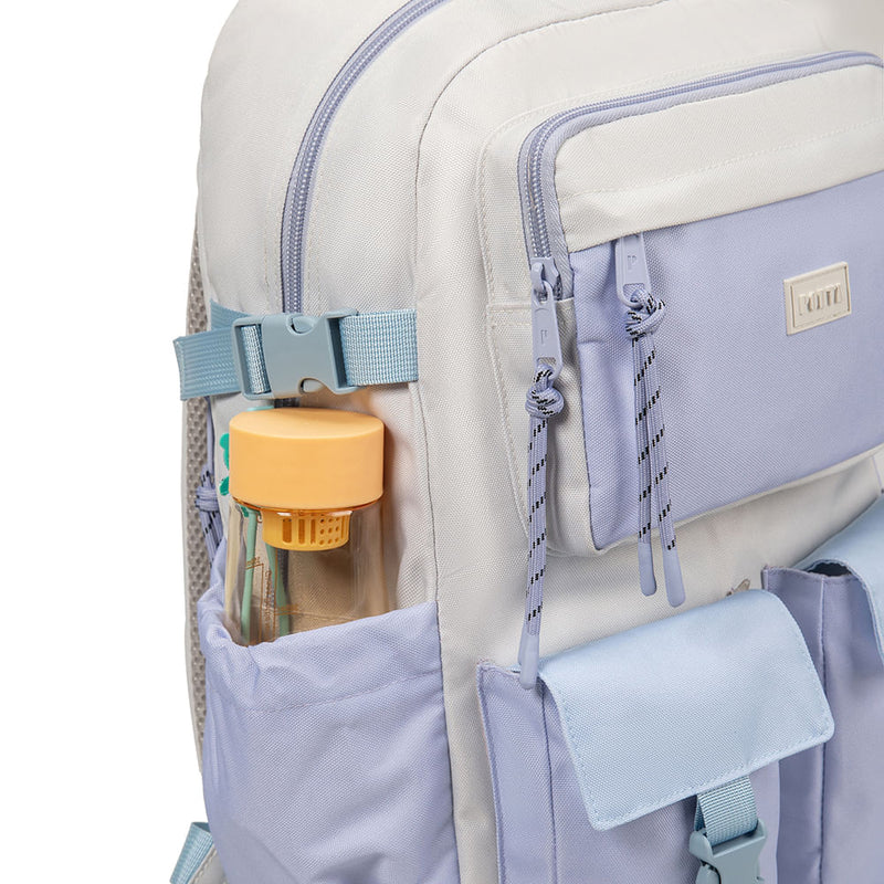 Mochila Ambar Crema/Celeste