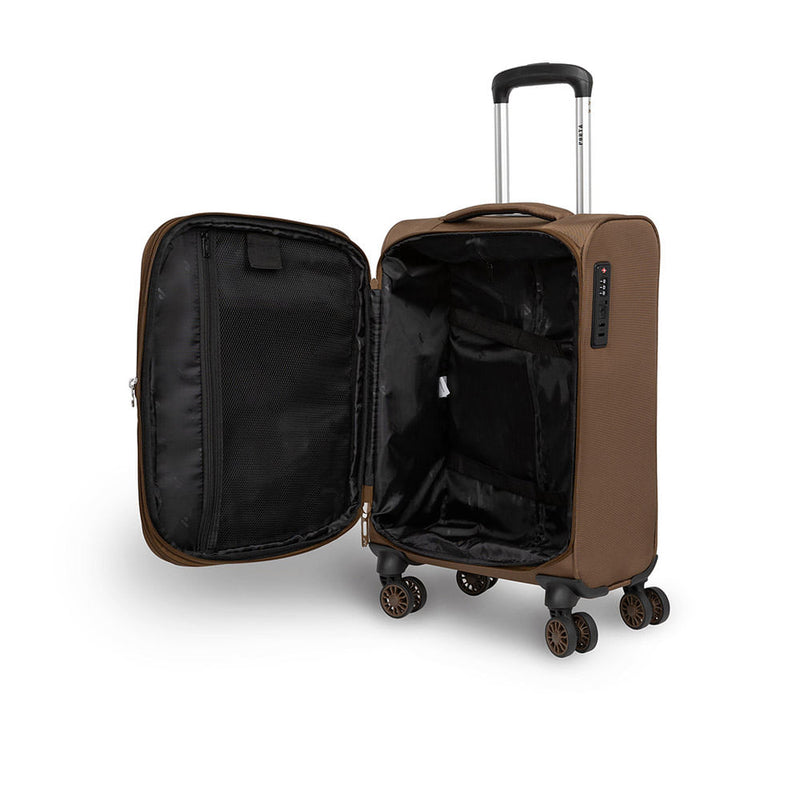 Maleta Tela Qatar 18" Moccha