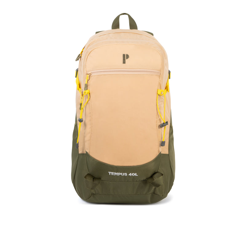 Campera Tempus 40L Beige/Verde