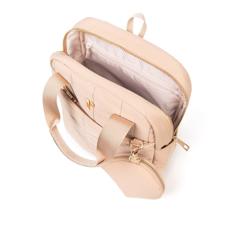 Mini Mochila Tiara Beige